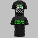 Just Here For Saquon Barkley The 2000 Club Rushing Yards In A Single Season Shirt