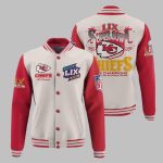 KC Chiefs AFC Champions Super Bowl LIX 2025 Baseball Jacket