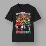 Kelce Mahomes Barkley Hurts They Meet Again Revenge Bowl Shirt