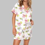 Margarita Coquette Satin Pajama Set