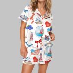 Nantucket Cape Cod Satin Pajama Set