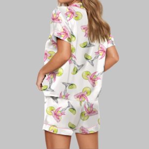 Margarita Coquette Satin Pajama Set