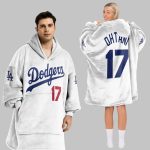 Ohtani 17 LA Dodgers Unisex Blanket Hoodie