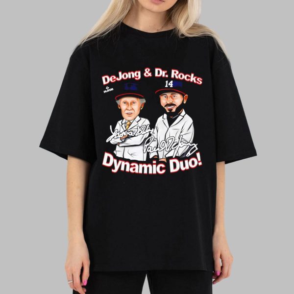 Paul DeJong And Dr Rocks Dynamic Duo Washington Caricature Signature Shirt