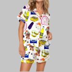 Peru Snacks Satin Pajama Set