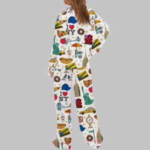 New York City Satin Pajama Set