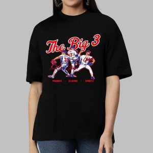 Greg Maddux Tom Glavine John Smoltz The Big 3 National Baseball Hall Of Fame Shirt 4 Greg Maddux Tom Glavine John Smoltz The Big 3 National Baseball Hall Of Fame Shirt4