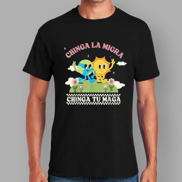 Retro Chinga La Migra Chinga Tu Maga T-Shirt