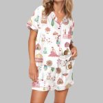 Royal Rajasthan Watercolor India Satin Pajama Set