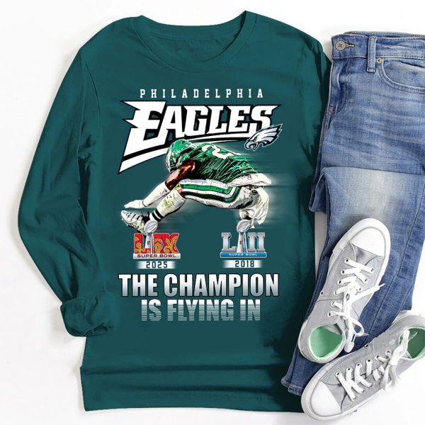 Saquon Barkley Eagles The Champion Is Flying In Shirt