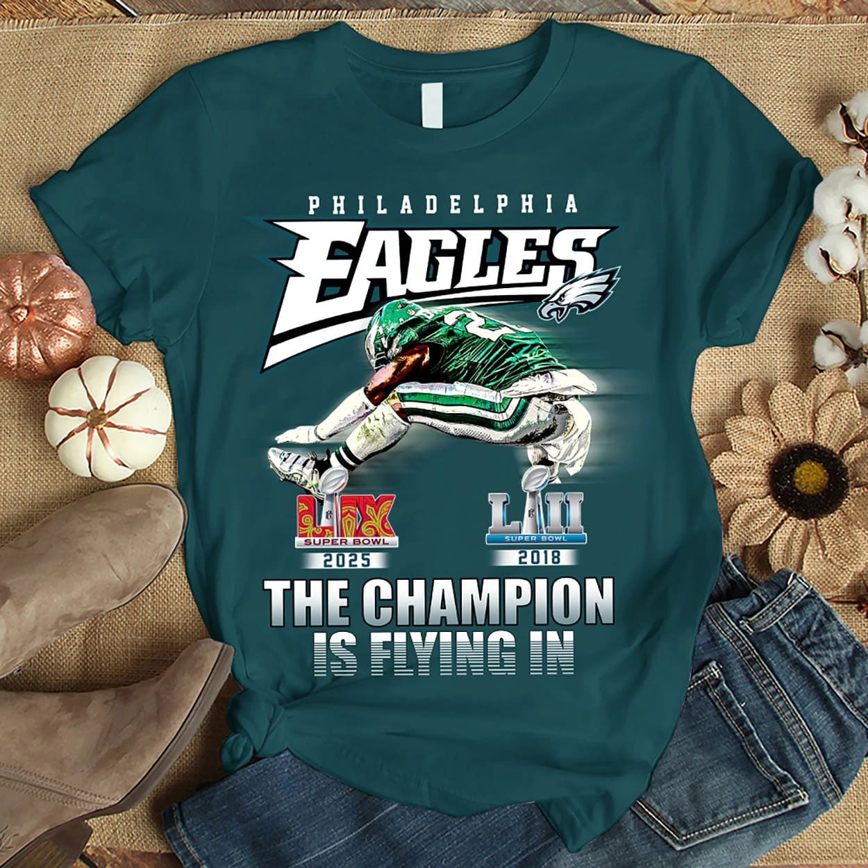 Saquon Barkley Eagles The Champion Is Flying In Shirt Saquon Barkley Eagles The Champion Is Flying In Shirt