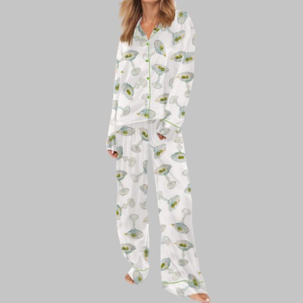 Seashell Martini Satin Pajama Set