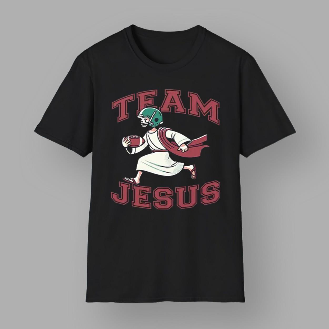 Team Jesus Football Lover Christian Faith Bible Shirt Team Jesus Football Lover Christian Faith Bible Shirt