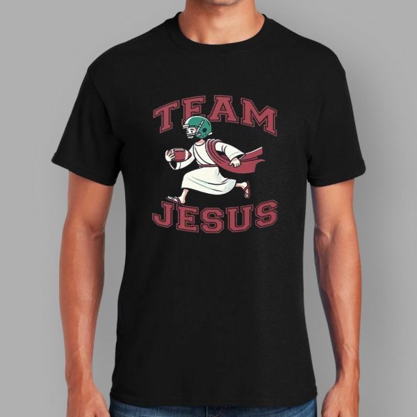 Team Jesus Football Lover Christian Faith Bible Shirt