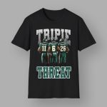 Triple Threat Saquon Barkley Aj Brown And Devonta Smith Eagles Shirt