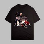 Trump Defeating Justin Trudeau Funny Hockey Shirt