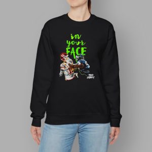In Your Face Jalen Hurts And Patrick Mahomes Paint Shirt