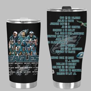 Eagles Super Bowl LIX Champions 2025 Signature Tumbler Cup