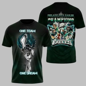 Eagles Champions One Team One Dream Shirt