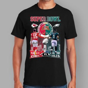 Chiefs Mahomes Hurts Eagles Super Bowl LIX Shirt