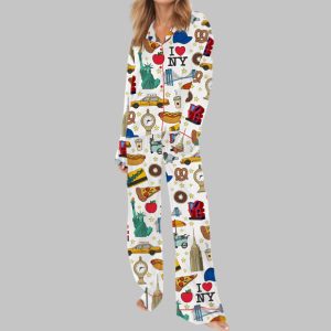 New York City Satin Pajama Set