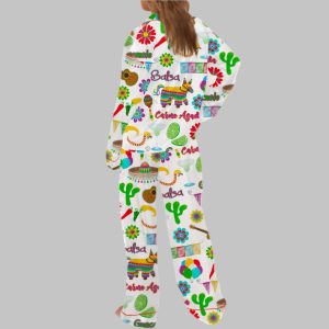 Fiesta Cinco De Mayo Satin Pajama Set