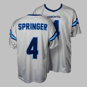 Blue Jays George Springer Replica Football Jersey Giveaway 2025