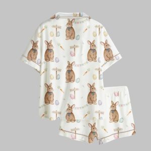 Easter Bunny Satin Pajama Set