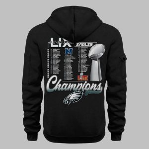 Eagles Super Bowl LIX Champions Quarter Zip Hoodie