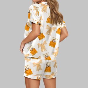 Coquette Fish Snack Satin Pajama Set