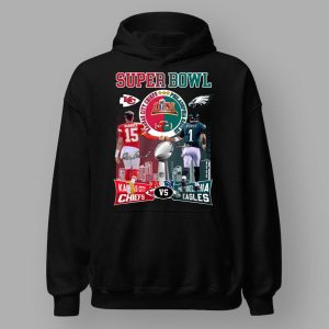 Chiefs Mahomes Hurts Eagles Super Bowl LIX Shirt