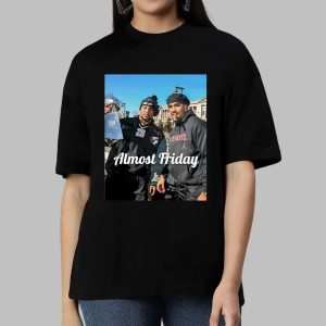 Almost Friday Saquon And Hurts Super Bowl LIX Trophy Shirt