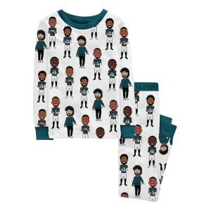 Eagles Football Champs Players Pajama Set