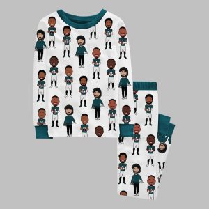 Eagles Football Champs Players Pajama Set
